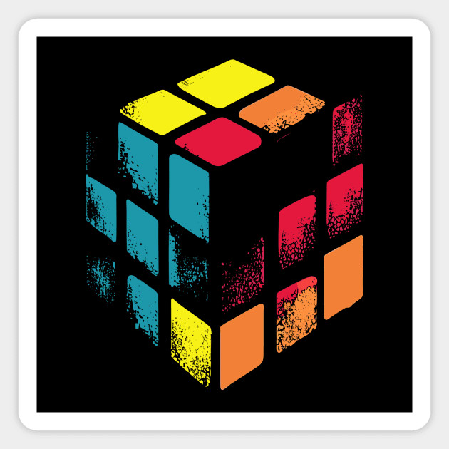 Rubiks Cube Magnet by podtuts